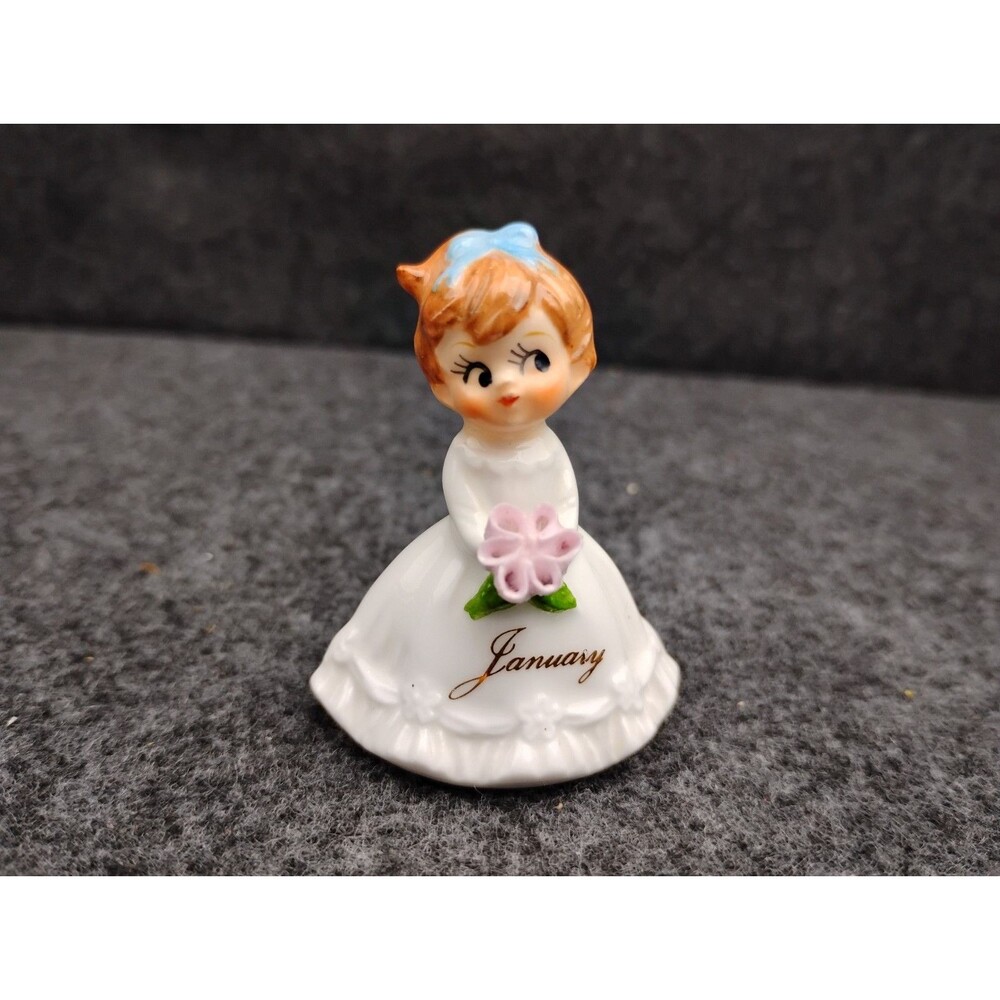 Vintage February Birthday Girl Figurine Napco Napcoware Bone China